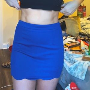 small blue tight Windsor skirt
